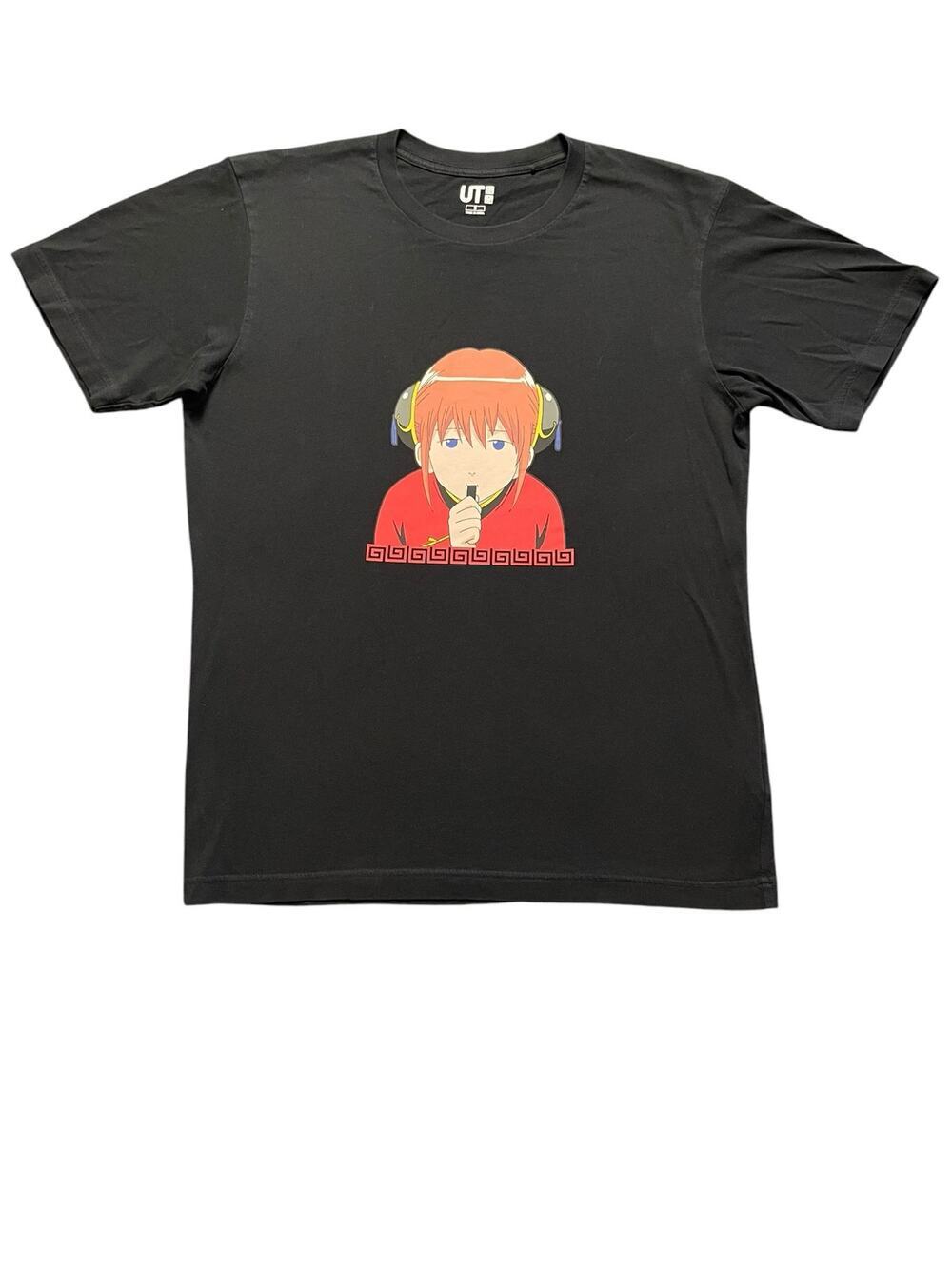 Uniqlo UT Manga Gintama Kagura Graphic Tee - Anime Collector Shirt - Black